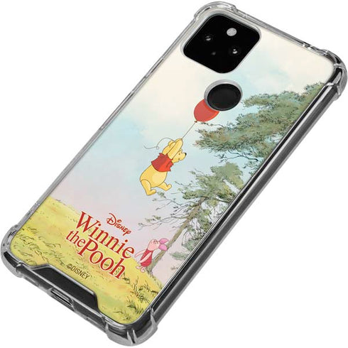 Disney Winnie the Pooh Red Ballon Google Pixel 5 Clear Case